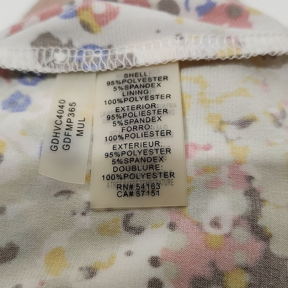 GUESS Multicolor Yellow Summer Halter Keyhole Neck Maxi Dress 6 - Picture 11 of 12